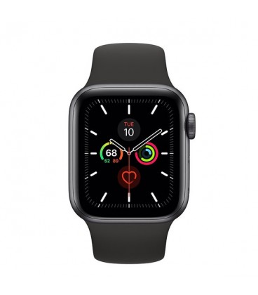 apple watch series 5 aluminum case black sport band 40mm mwv82ll/a
