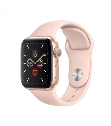 ساعت هوشمند اپل واچ سری 5 مدل Gold Aluminium Case with Pink Sand Sport Loop