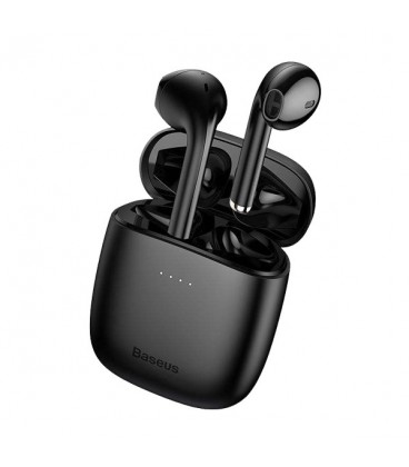 هدفون بی‌ سیم باسئوس مدل ENCOK W04 Pro همراه با محفظه شارژ بی‌سیم