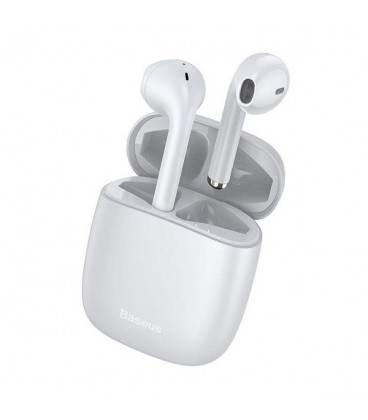 هدفون بی‌ سیم باسئوس مدل ENCOK W04 Pro همراه با محفظه شارژ بی‌سیم