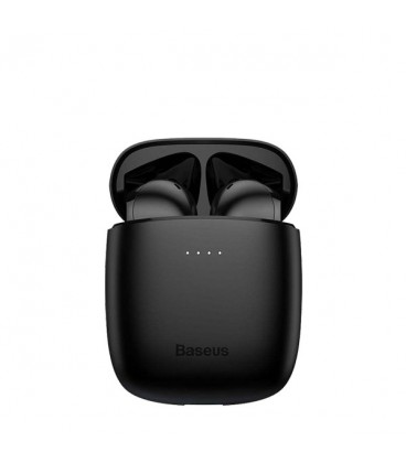 هدفون بی‌ سیم باسئوس مدل ENCOK W04 Pro همراه با محفظه شارژ بی‌سیم