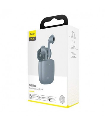 هدفون بی‌ سیم باسئوس مدل ENCOK W04 Pro همراه با محفظه شارژ بی‌سیم