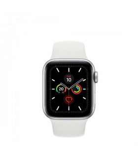 ساعت هوشمند اپل واچ سری 5 44 میلیمتر مدل Silver Aluminium Case with White Sport Band