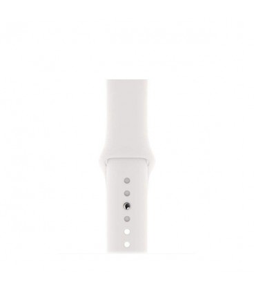 ساعت هوشمند اپل واچ سری 5 44 میلیمتر مدل Silver Aluminium Case with White Sport Band