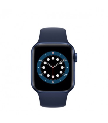 ساعت هوشمند اپل واچ سری 6 مدل Blue Aluminum Case With Deep Navy Sport Band 44 mm