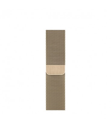 ساعت هوشمند اپل واچ سری 6 مدل  Gold Stainless Steel Case With Milanese Loop Band 44mm