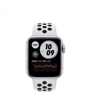ساعت هوشمند اپل واچ سری 6 مدل  Nike Silver Aluminum Case With Nike Sport Band 40mm