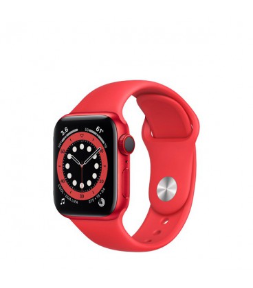 ساعت هوشمند اپل واچ سری 6 مدل Red Cellular Aluminum Case With Red Sport Band 44mm