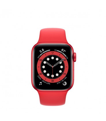ساعت هوشمند اپل واچ سری 6 مدل Red Cellular Aluminum Case With Red Sport Band 44mm