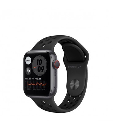 ساعت هوشمند اپل واچ سری 6 مدل Nike Space Gray Cellular Aluminum Case With Anthracite Black Sport Band 40mm