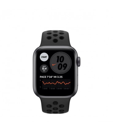 ساعت هوشمند اپل واچ سری 6 مدل Nike Space Gray Cellular Aluminum Case With Anthracite Black Sport Band 40mm
