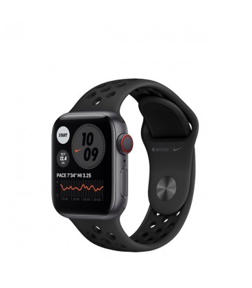 Space gray aluminum sales case black sport band