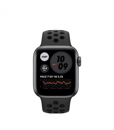 ساعت هوشمند اپل واچ نایکی پلاس سری SE مدل Space Gray Cellular Aluminum Case With Anthracite Black Nike Sport Band 40mm