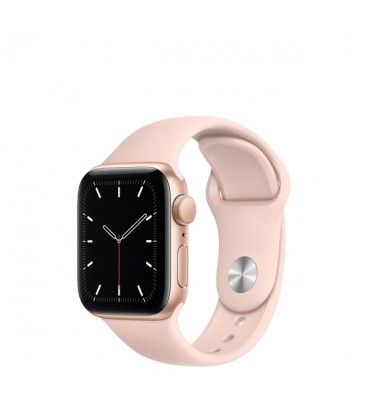 ساعت هوشمند اپل واچ سری SE مدل Gold Aluminum Case With Pink Sand Sport Band 40mm