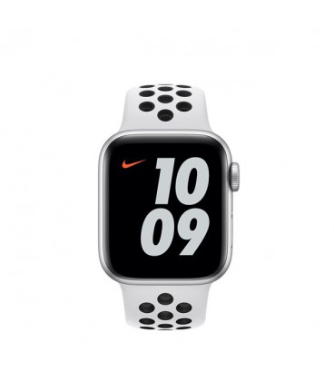 ساعت هوشمند اپل واچ نایکی پلاس سری SE مدل Silver Aluminum Case With Pure Platinum Black Nike Sport Band 40mm
