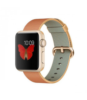 ساعت هوشمند اپل واچ اسپرت مدل 38mm Aluminum Case With Gold Woven Nylon