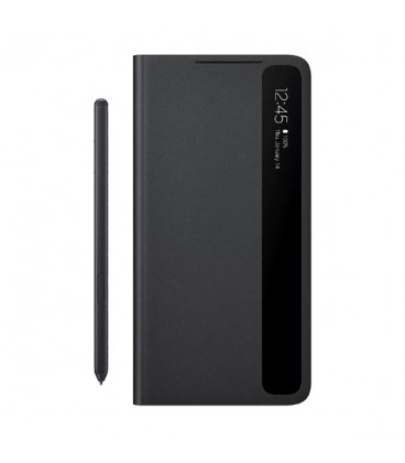 کیف کلاسوری مدل Smart Clear View Cover With S Pen مناسب برای گوشی سامسونگ Galaxy S21 Ultra