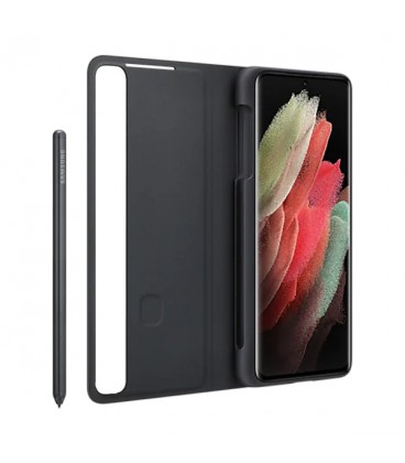 کیف کلاسوری مدل Smart Clear View Cover With S Pen مناسب برای گوشی سامسونگ Galaxy S21 Ultra