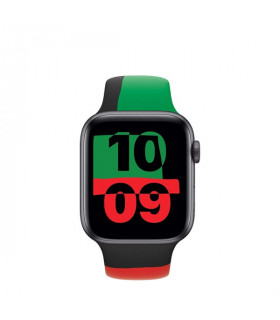 ساعت هوشمند اپل واچ سری 6 مدل Black Unity Aluminum Case With Sport Band 44mm