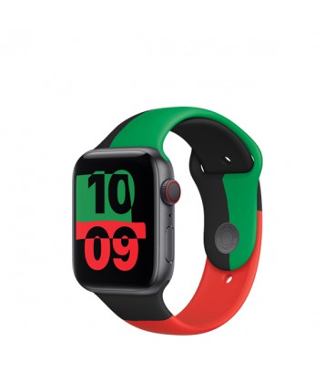 ساعت هوشمند اپل واچ سری 6 مدل Black Unity Aluminum Case With Sport Band 44mm