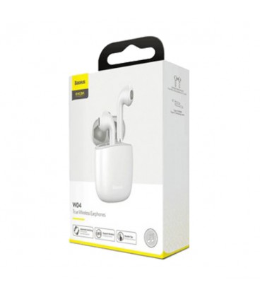 هدفون بی‌ سیم باسئوس مدل W04 True Wireless Earphone NGW04-01 طرح ایرپاد