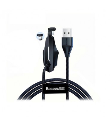 کابل لایتنینگ باسئوس مدل Stylish Colorful Sucker CALXA-A01 طول 1.2 متر همراه با پد چسبنده