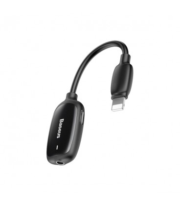 کابل تبدیل لایتنینگ باسئوس اتصال همزمان هندزفری و شارژر مدل Audio Converter CALL51-01