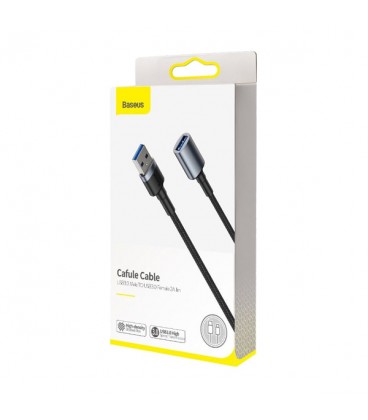 کابل افزایش طول USB باسئوس مدل cafule Cable USB3.0 Male TO USB3.0 Female CADKLF-B0G