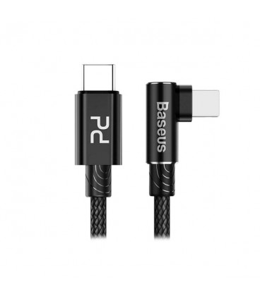 کابل Type C به Lightning باسئوس مدل MVP Elbow PD Flash 18W CATLMVP-A01 طول 1 متر