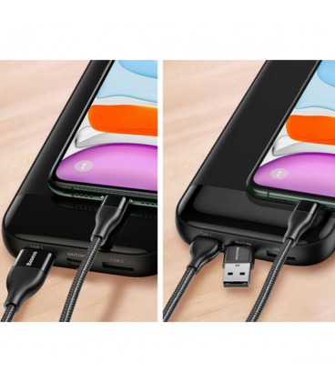 کابل Lightning به USB / Type-C باسئوس مدل Dual Output CATLYW-G01 طول 1 متر