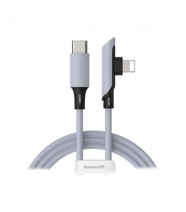 کابل Type C به Lightning باسئوس مدل Colourful Elbow PD CATLDC-A04 طول 1.2 متر