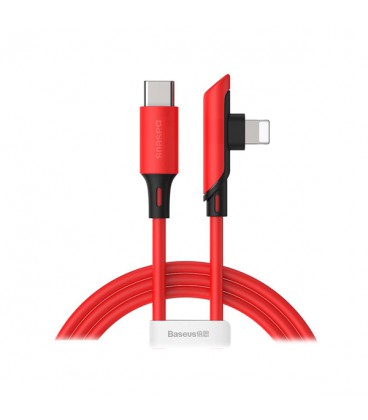 کابل Type C به Lightning باسئوس مدل Colourful Elbow PD CATLDC-A04 طول 1.2 متر