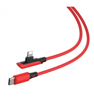 کابل Type C به Lightning باسئوس مدل Colourful Elbow PD CATLDC-A04 طول 1.2 متر