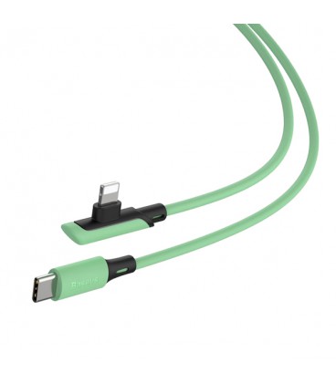 کابل Type C به Lightning باسئوس مدل Colourful Elbow PD CATLDC-A04 طول 1.2 متر