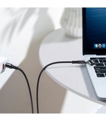 کابل Type-C به Type-C / Lightning دو کاره فست شارژ باسئوس مدل Twins 2 in 1 CATLYW-H01 طول 1 متر