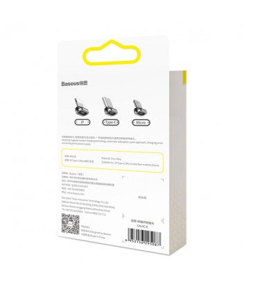 سری کابل مگنتی Type C باسئوس مدل Zinc Magnetic adapter for Type C CATXC-E