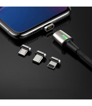 سری کابل مگنتی Type C باسئوس مدل Zinc Magnetic adapter for Type C CATXC-E