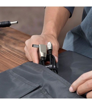 کابل Type C به DC / Type-C سوزنی باسئوس مدل CA1T2-A01 Type-C to Type-C and DC 100W طول 2 متر