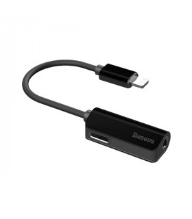 کابل تبدیل لایتنینگ باسئوس اتصال همزمان هندزفری و شارژر مدل L32 Adapter CALL32-01