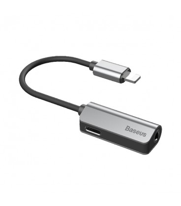 کابل تبدیل لایتنینگ باسئوس اتصال همزمان هندزفری و شارژر مدل L32 Adapter CALL32-01