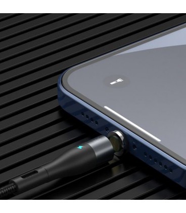 کابل مگنتی لایتنینگ باسئوس مدل Zinc Magnetic CALXC-KG1 طول 1 متر