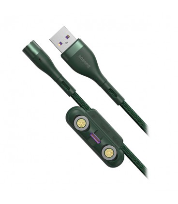 کابل مگنتی سه سر باسئوس مدل Zinc Magnetic MLC CA1T3-BG1 طول 1 متر