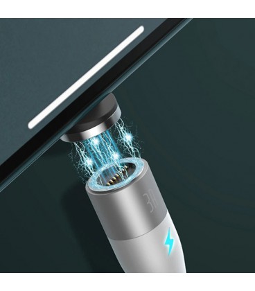 کابل مگنتی سه سر باسئوس مدل Zinc Magnetic MLC CA1T3-BG1 طول 1 متر