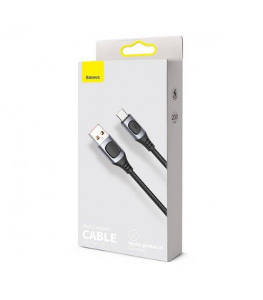 کابل Type C سوپر شارژ باسئوس مدل Flash Multiple CATSS-B0G QC3.0 Charge طول 2 متر