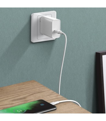 کابل Type C سوپر شارژ باسئوس مدل White CATSW-F01 VOOC Charge طول 1 متر
