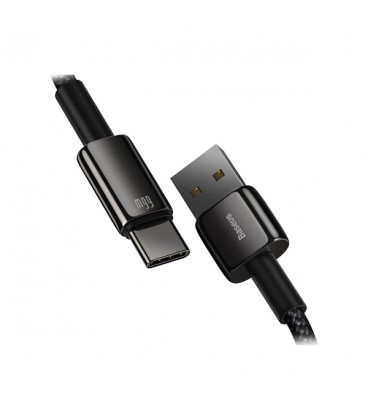 کابل Type C فست شارژ باسئوس مدل Tungsten Gold CATWJ-B01 طول 1 متر