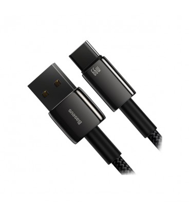 کابل Type C فست شارژ باسئوس مدل Tungsten Gold CATWJ-B01 طول 1 متر