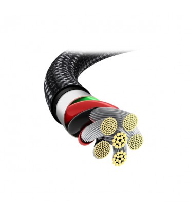 کابل Type C فست شارژ باسئوس مدل Tungsten Gold CATWJ-B01 طول 1 متر