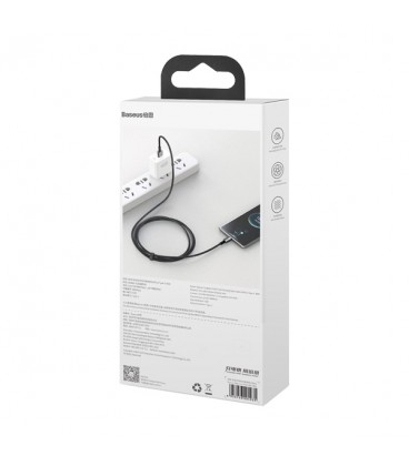 کابل Type C فست شارژ باسئوس مدل Tungsten Gold CATWJ-B01 طول 1 متر