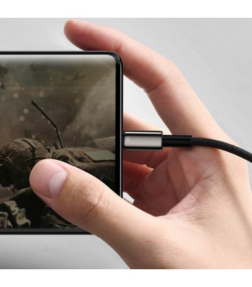 کابل Type C فست شارژ باسئوس مدل Tungsten Gold CATWJ-B01 طول 1 متر